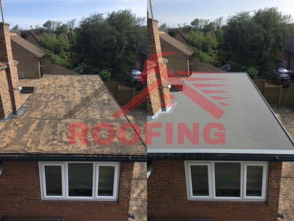 Flat Roof Before & After