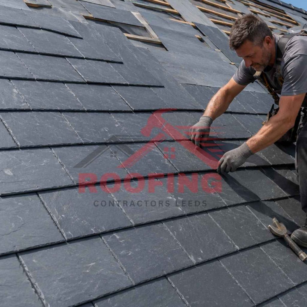  installing slate roof tiles